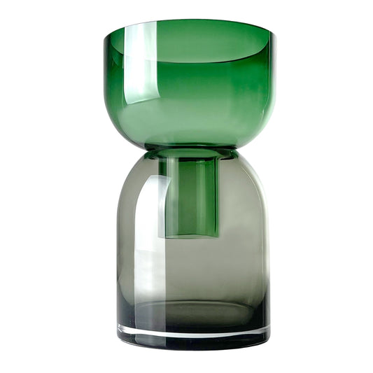 Flip Med Green & Gray - Vase