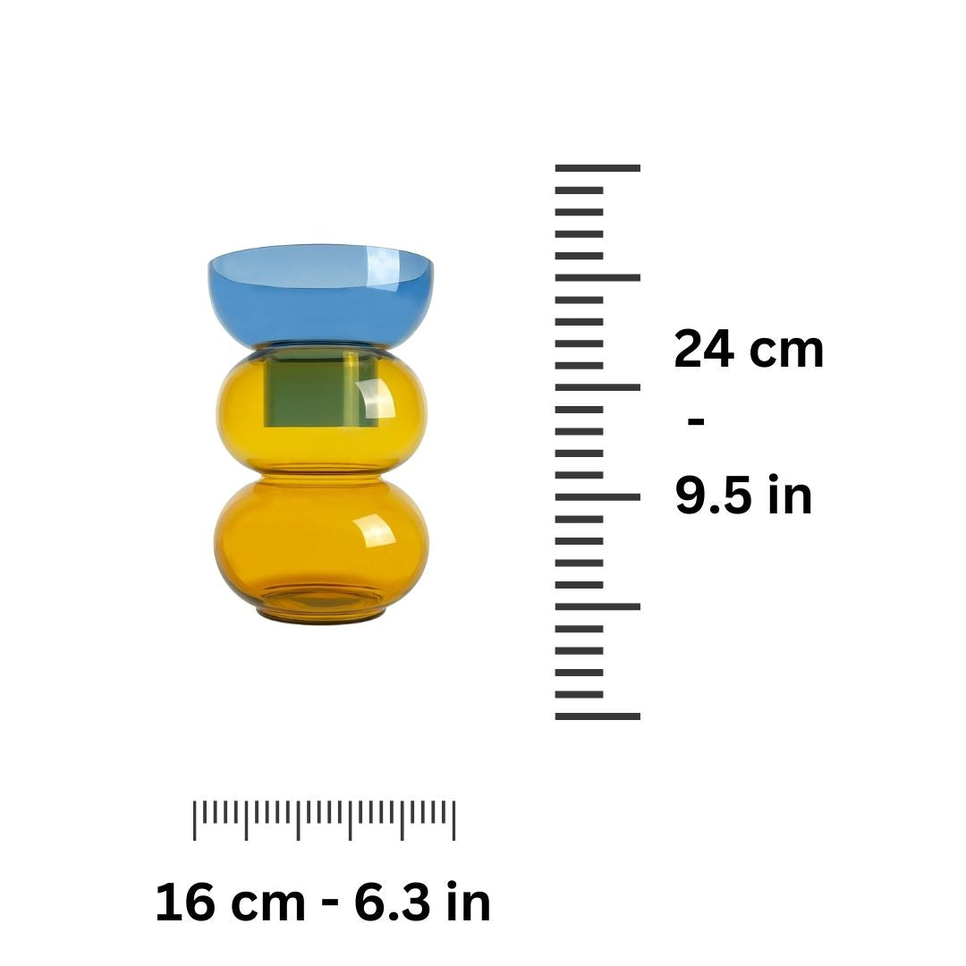 Bubble XL Blue & Yellow - Vase