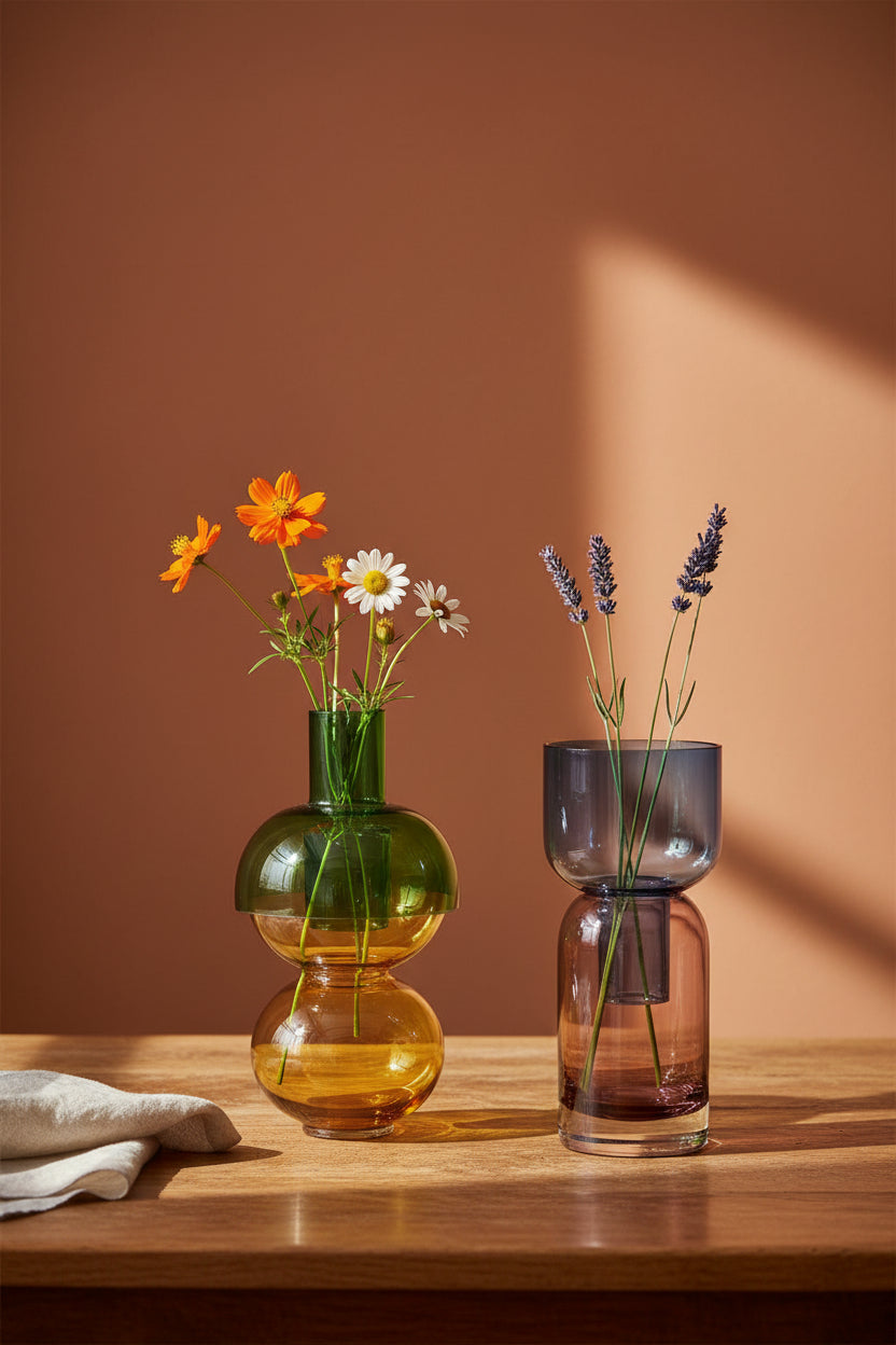 Lemon Reversible Glass Vase Set – Small | Cloudnola