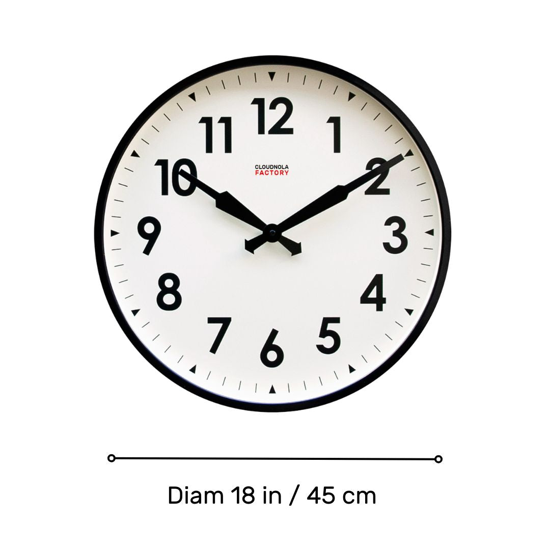 Factory Black XL Clock