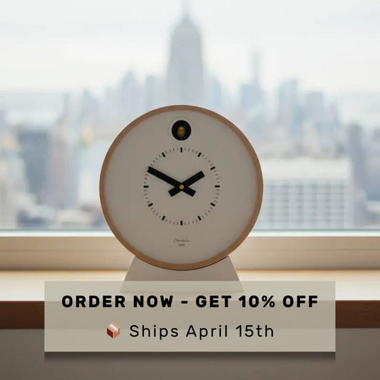 Pre-Order -Dot White Cuckoo Clock