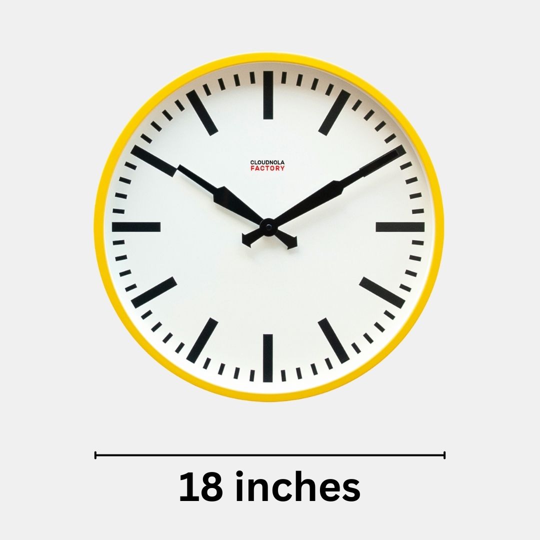 Factory Yellow XL Clock