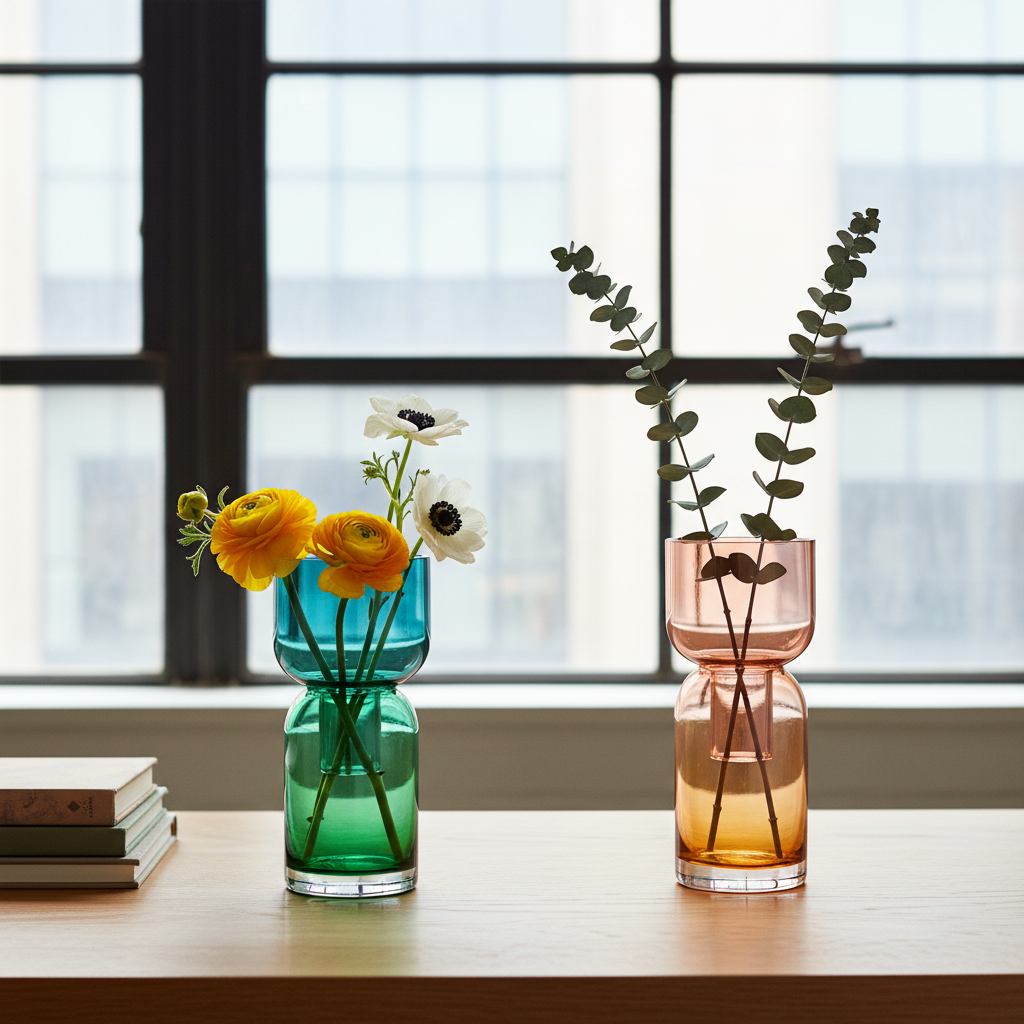 Fusion Flip Reversible Glass Vase Set – Small