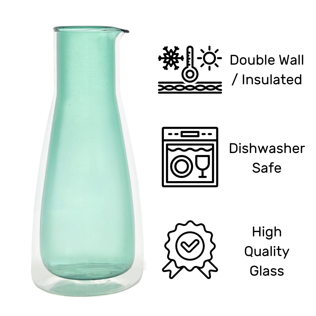 Rocks Carafe Green – Double-Wall - (1000ml) - Carafe