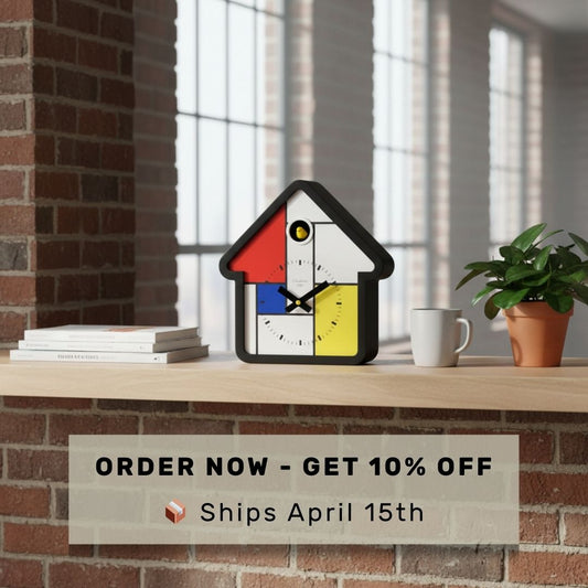 Pre-Order - Mondrian Cuckoo Clock