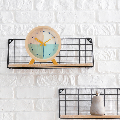 Wood Turquoise - Desk Clock -  Alarm Clocks - Cloudnola 