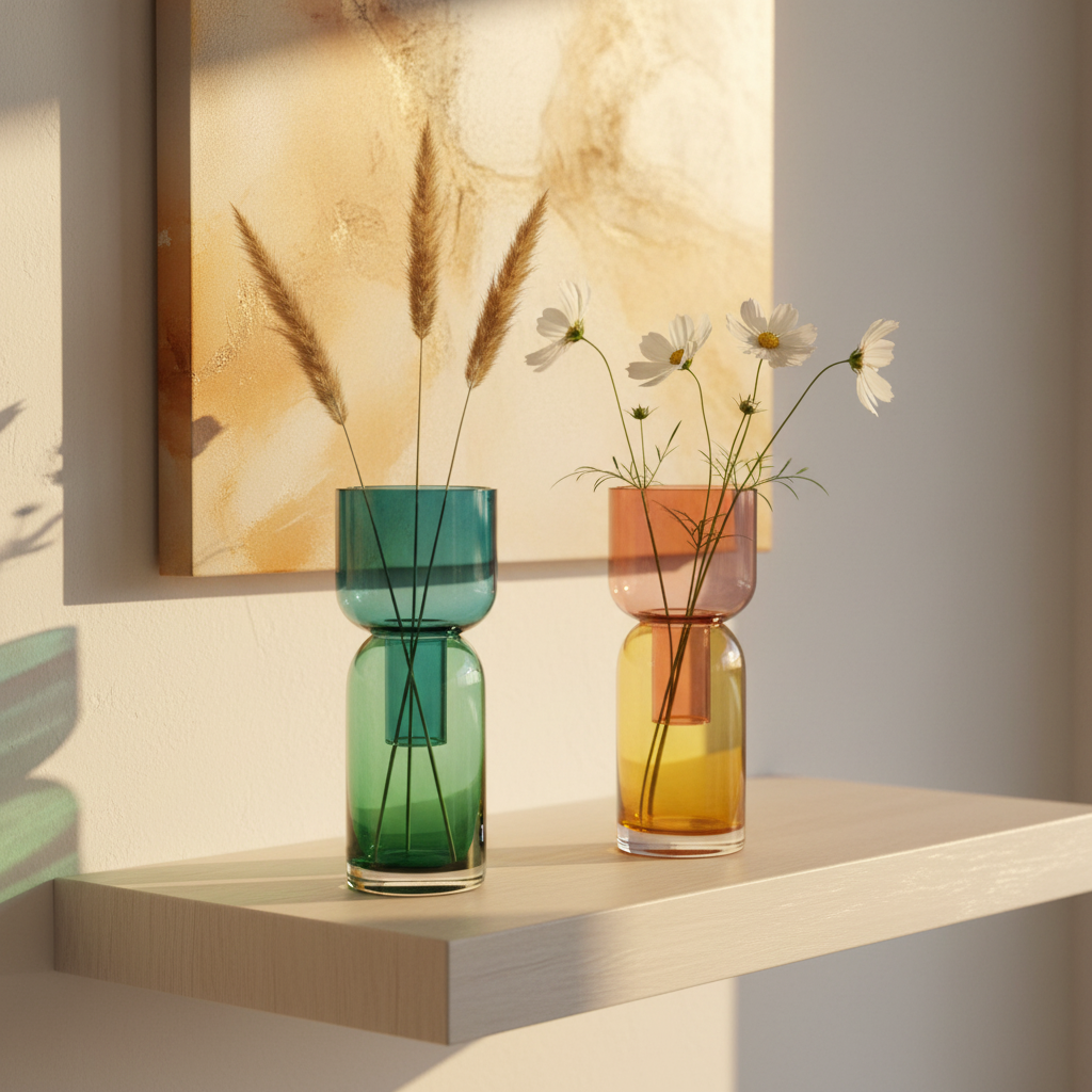 Fusion Flip Reversible Glass Vase Set – Small