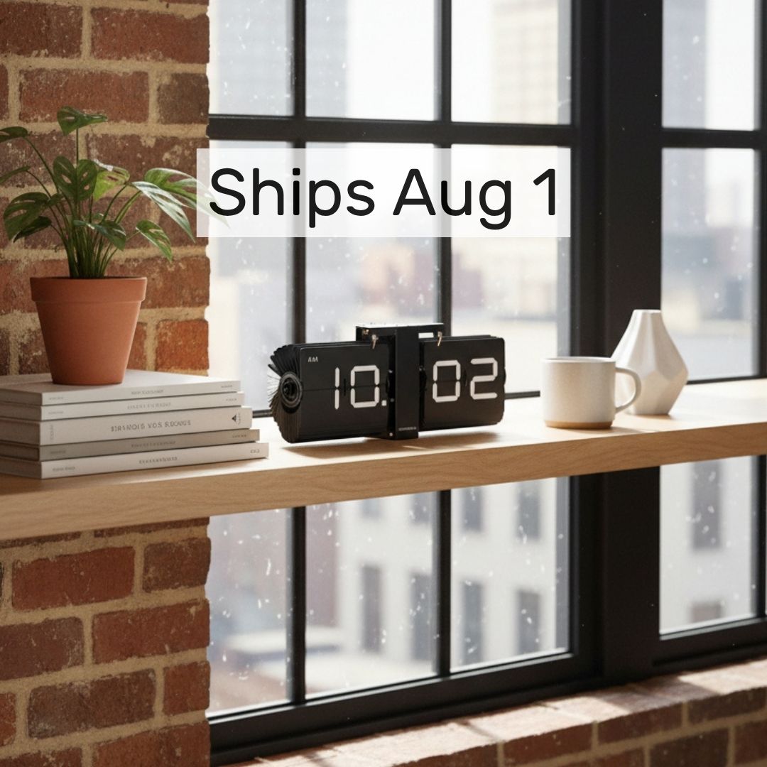 Flipping Out Black 2.0 Modern Flip Clock