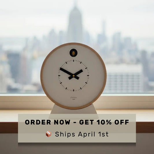 Pre-Order -Dot White Cuckoo Clock