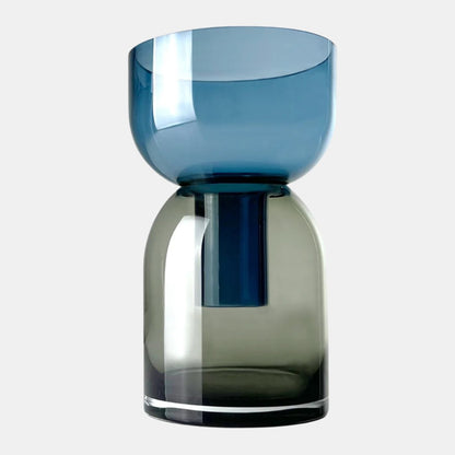 Flip Med Blue & Gray - Vase -  Vases - Cloudnola 