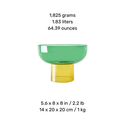 Tip Top Small Green & Yellow - Bowl