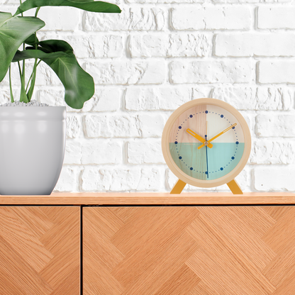 Wood Turquoise - Desk Clock -  Alarm Clocks - Cloudnola 