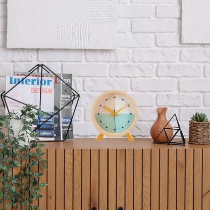 Wood Turquoise - Desk Clock -  Alarm Clocks - Cloudnola 