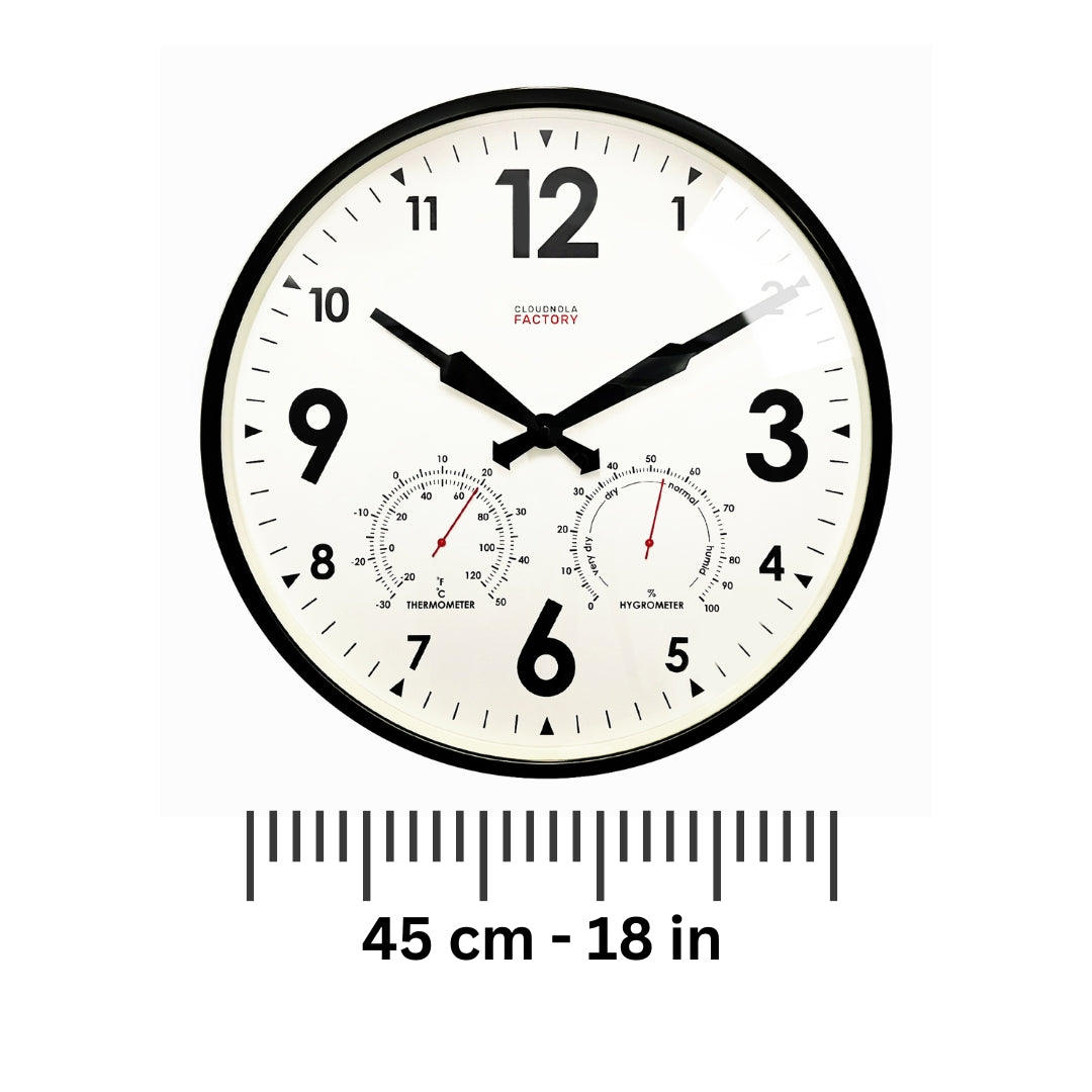 Outdoor XL Black - Clock