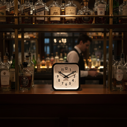 Big Railway Black Square Kitchen Wall Clock