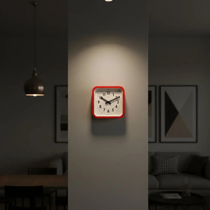 Big Railway Red Square Indoor / Outdoor Clock Cloudnola