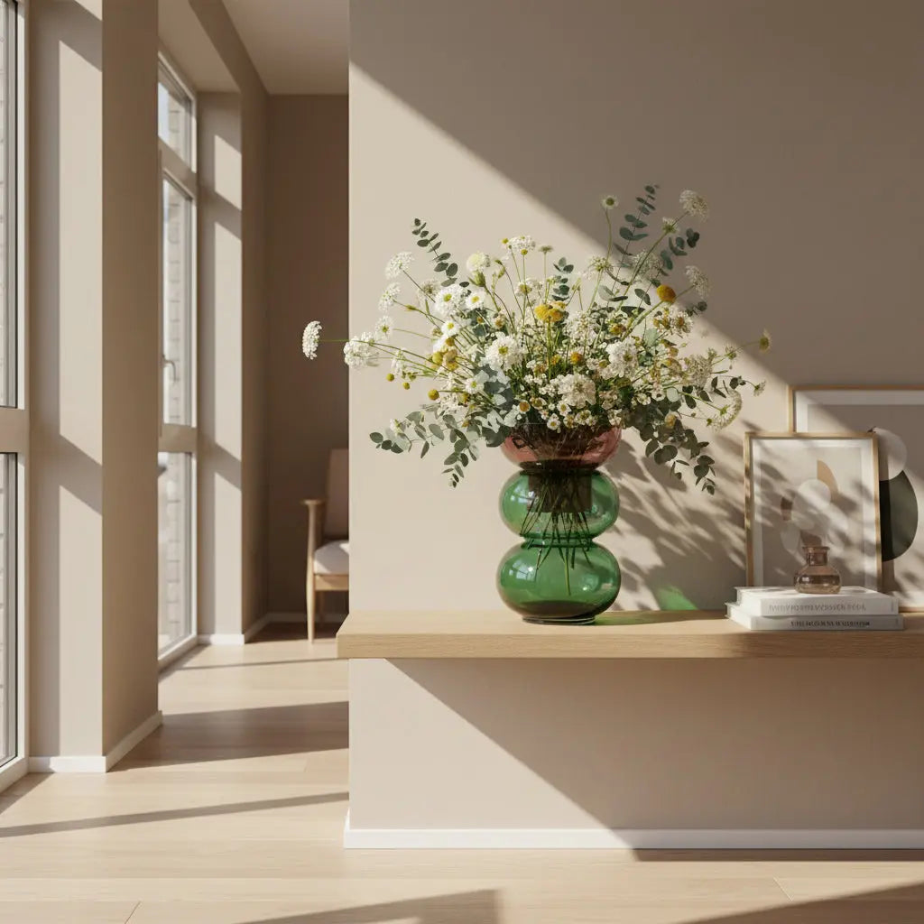 Bubble Large Pink & Green Vase Cloudnola