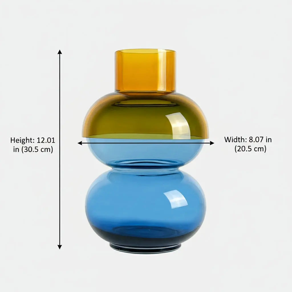 Bubble Large Yellow & Blue Vase Cloudnola