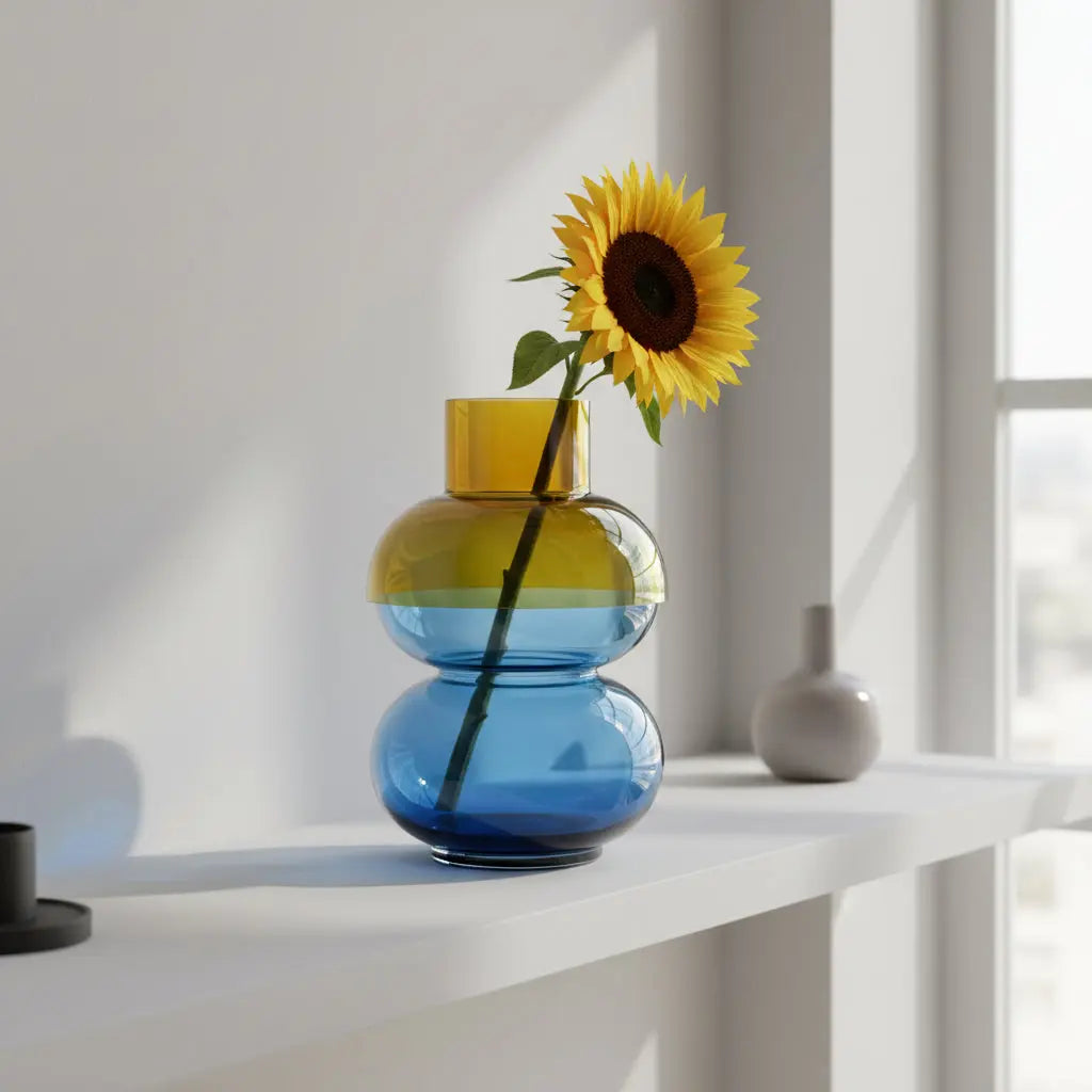 Bubble Large Yellow & Blue Vase Cloudnola