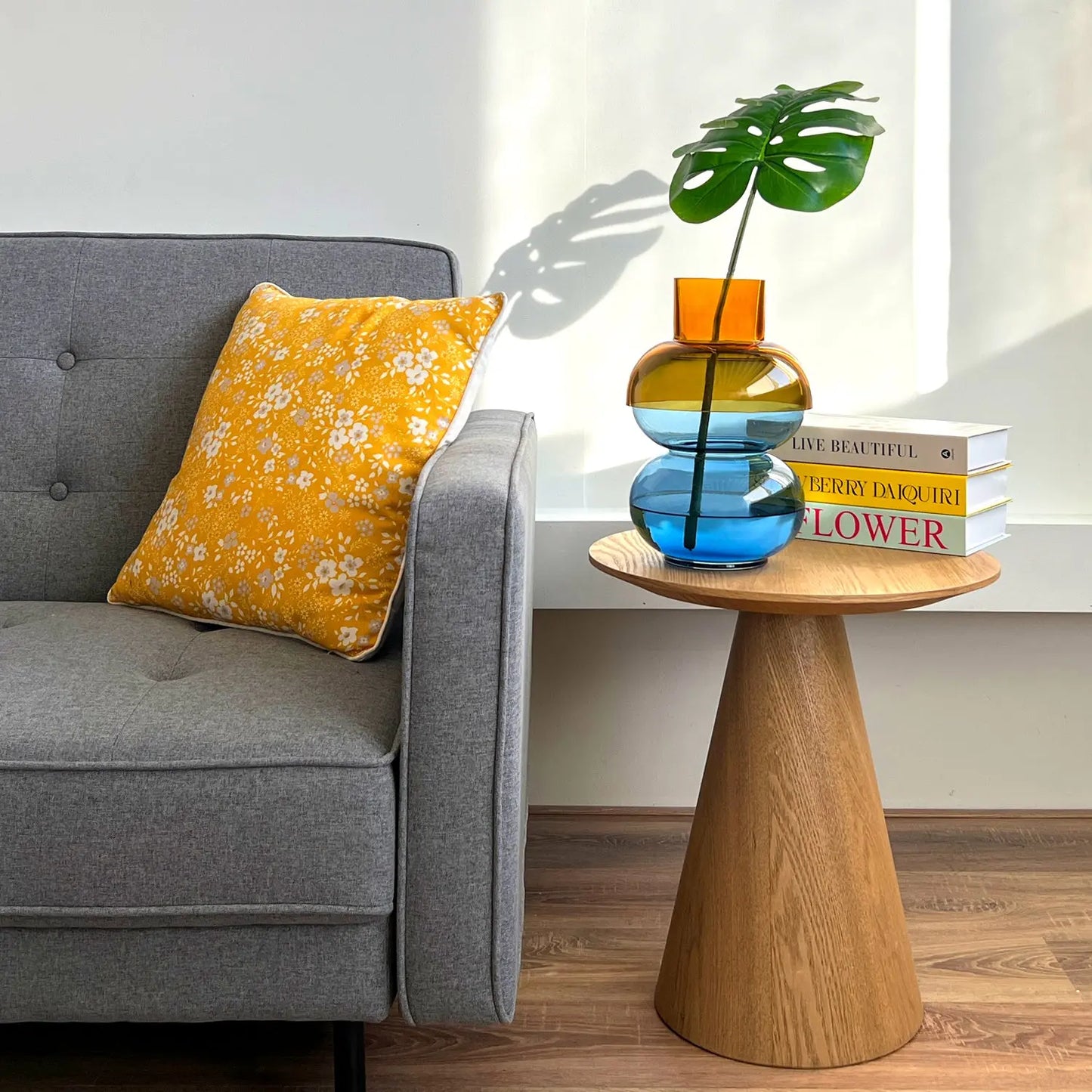 Bubble Large Yellow & Blue - Vase Cloudnola