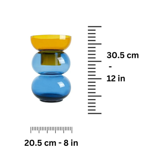 Bubble Large Yellow & Blue - Vase Cloudnola