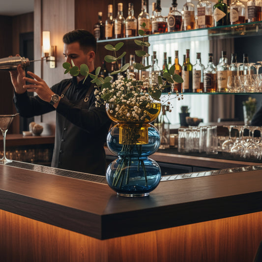 Bubble Large Yellow & Blue - Vase Cloudnola