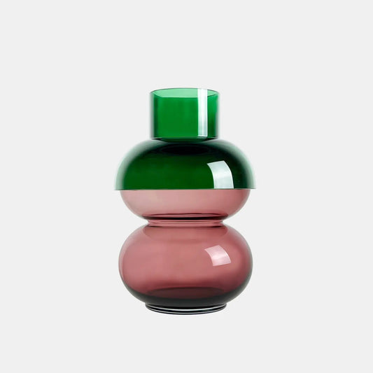 Bubble Med Green & Pink Vase Cloudnola