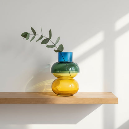 Bubble XL Blue & Yellow Vase Cloudnola