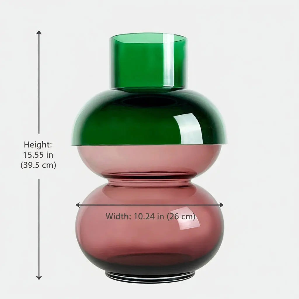Bubble XL Green & Pink Vase Cloudnola
