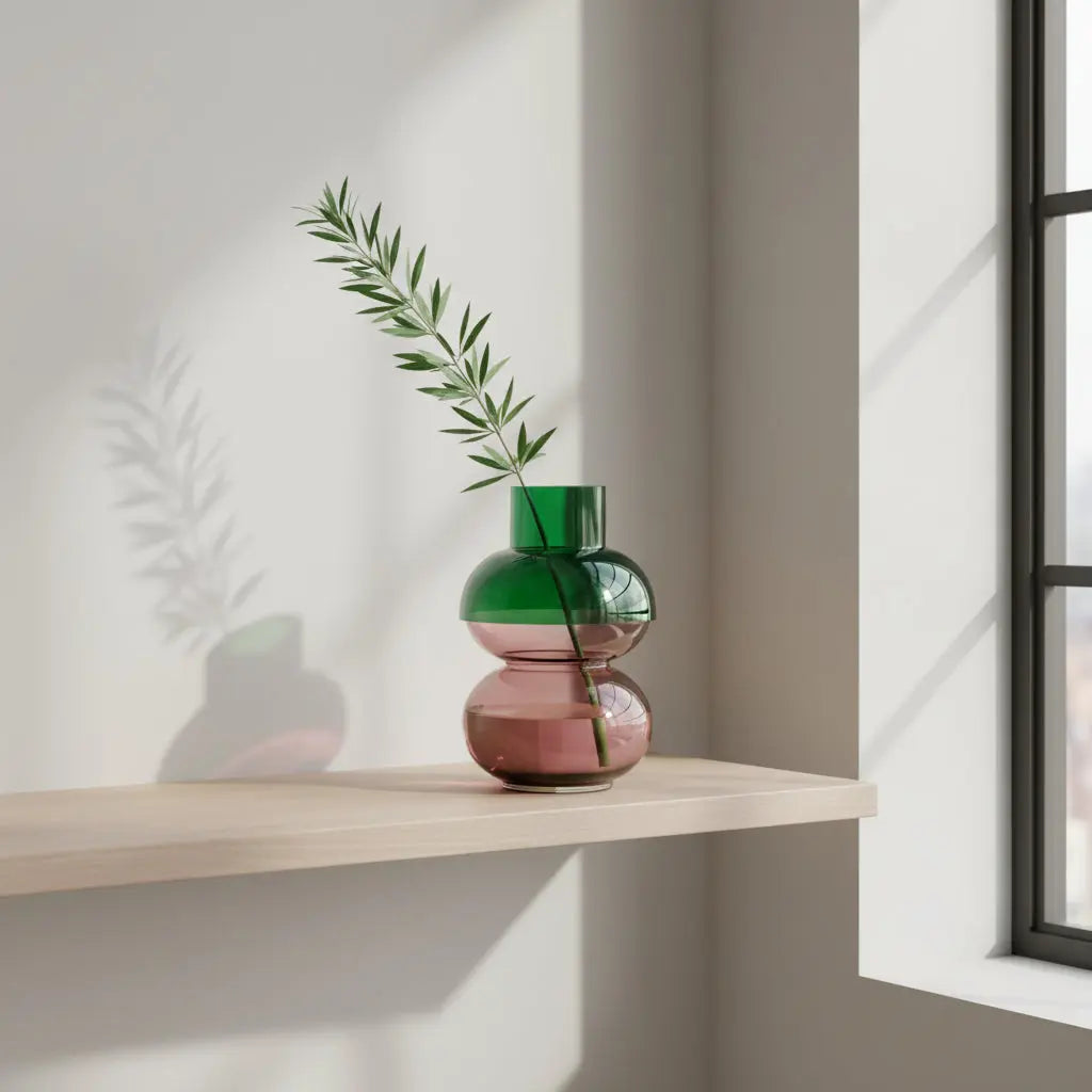 Bubble XL Green & Pink Vase Cloudnola