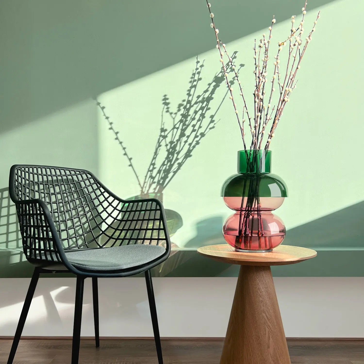 Bubble XL Green & Pink - Vase Cloudnola
