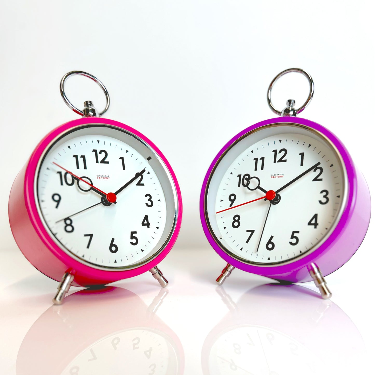 Factory Alarm Pink - Alarm Clock - Silent Mechanism - Snooze - LED