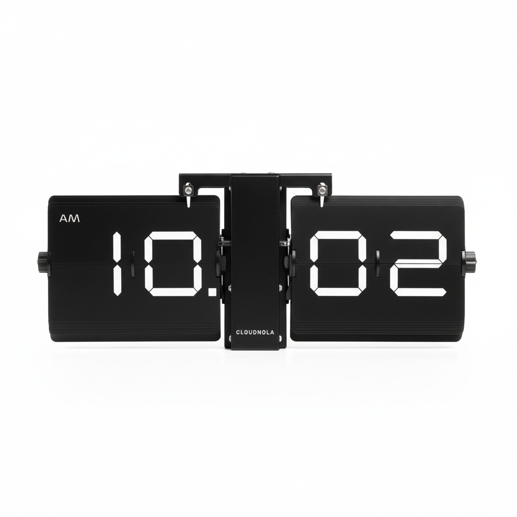 Flipping Out Black 2.0 Modern Flip Clock