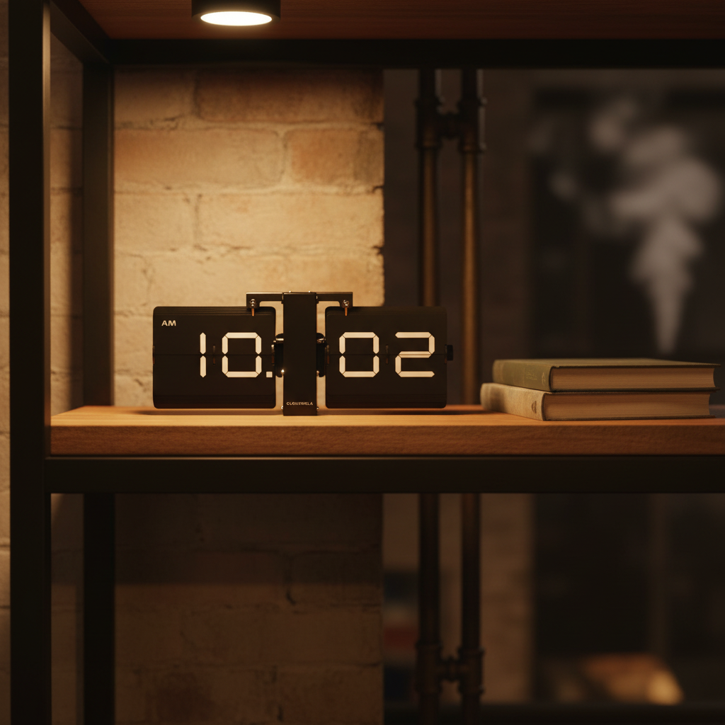 Flipping Out Black 2.0 Modern Flip Clock