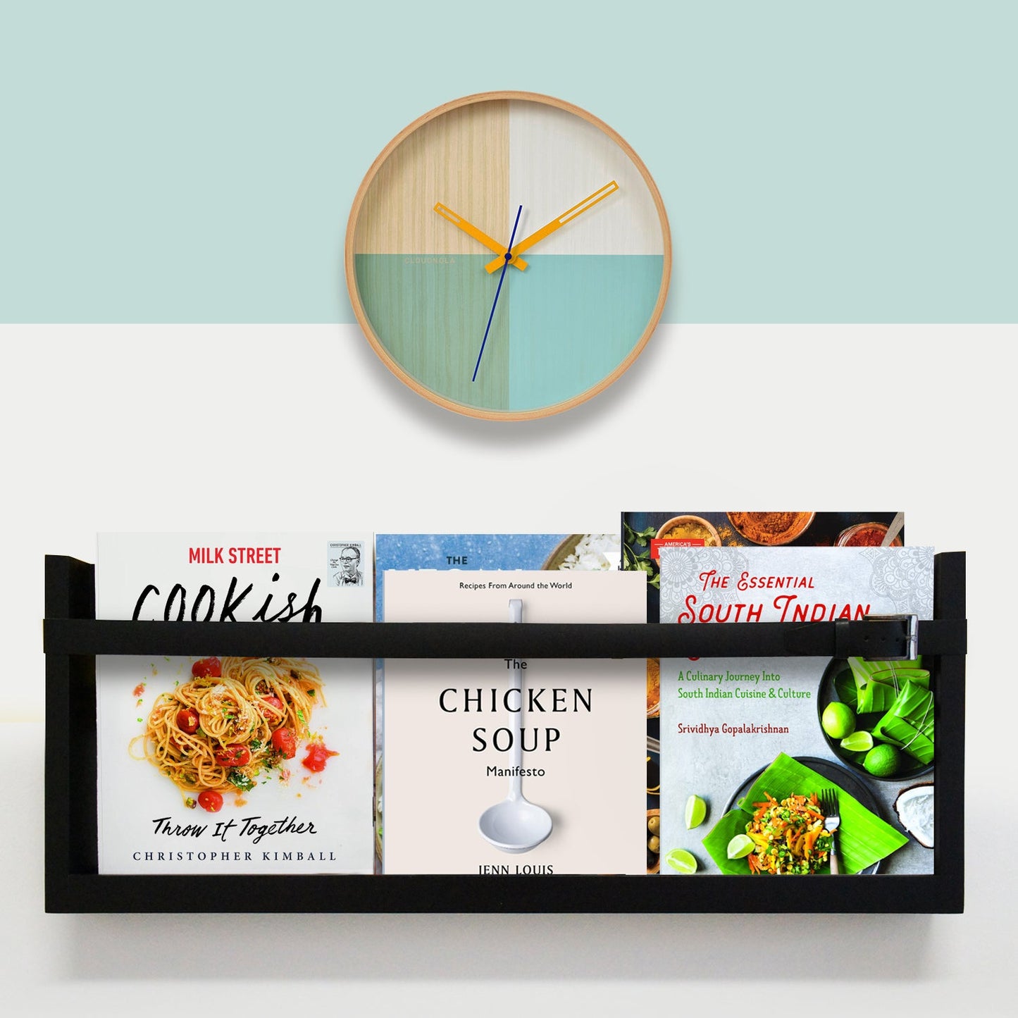 Turquoise Wood - Clock -  Wall Clocks - Cloudnola 