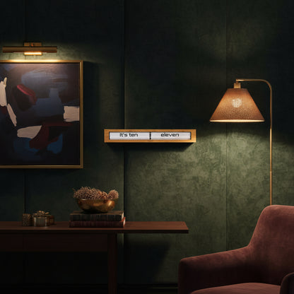 Pre-Order - Texttime 2.0 Bamboo Text Flip Clock