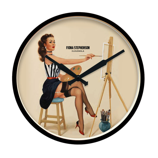 Pin-Up | Pretty as a Picture | Wall Clock | Fiona Stephenson | Collaboration | Limited Edition