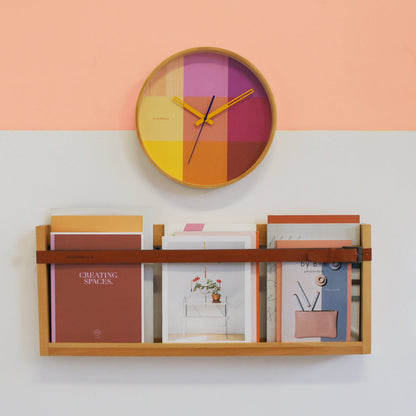 Riso Magenta & Yellow - Wall Clock -  Wall Clocks - Cloudnola 