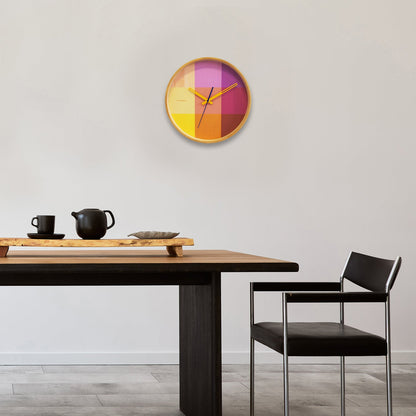 Riso Magenta & Yellow - Wall Clock -  Wall Clocks - Cloudnola 