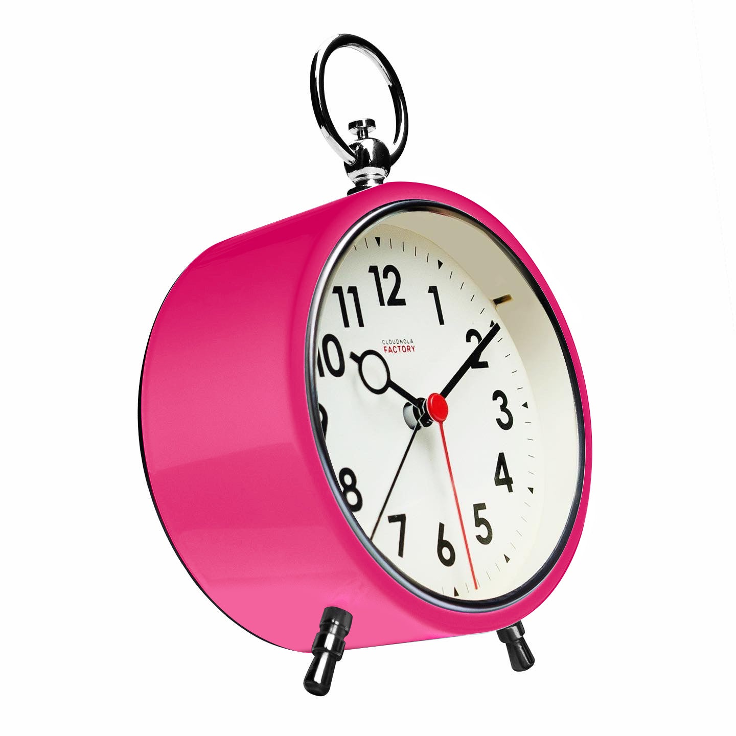 Factory Alarm Pink - Alarm Clock - Silent Mechanism - Snooze - LED