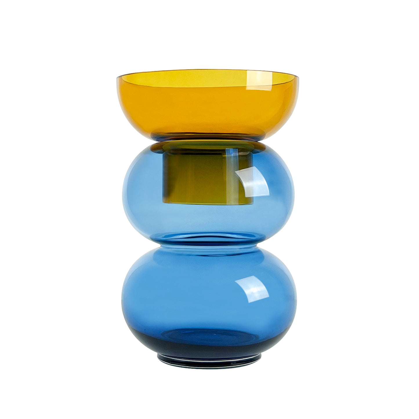 Cloudnola Majestic Bubble Vase in Large Yellow and Blue