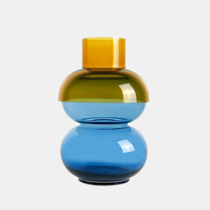 Bubble Large Yellow & Blue - Vase -  Vases - Cloudnola 