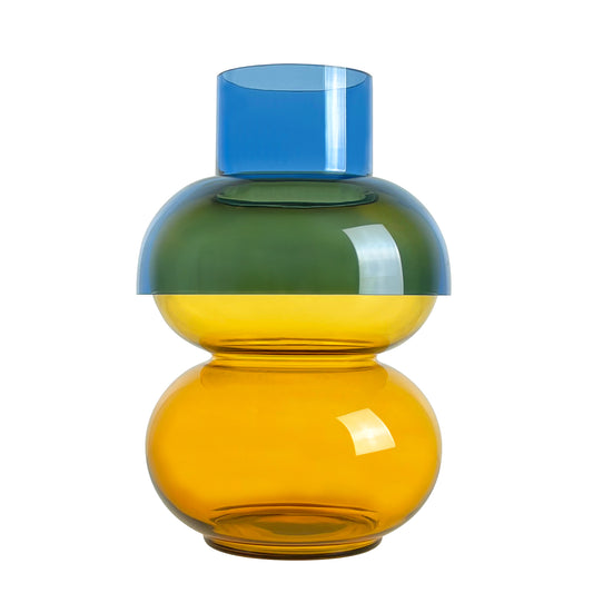 Bubble XL Blue & Yellow - Vase