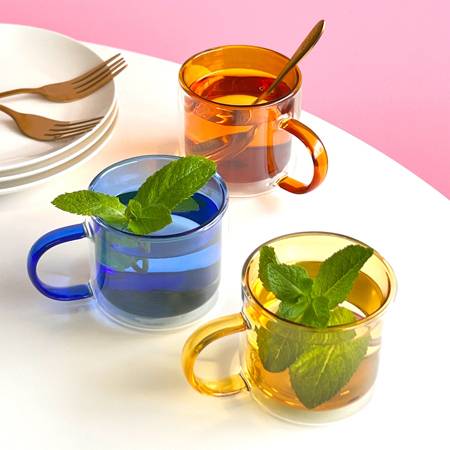 Cubo Double Wall Cups - Small Set - Cups