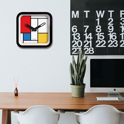 Mondrian Outdoor/Indoor Square 14" - Clock