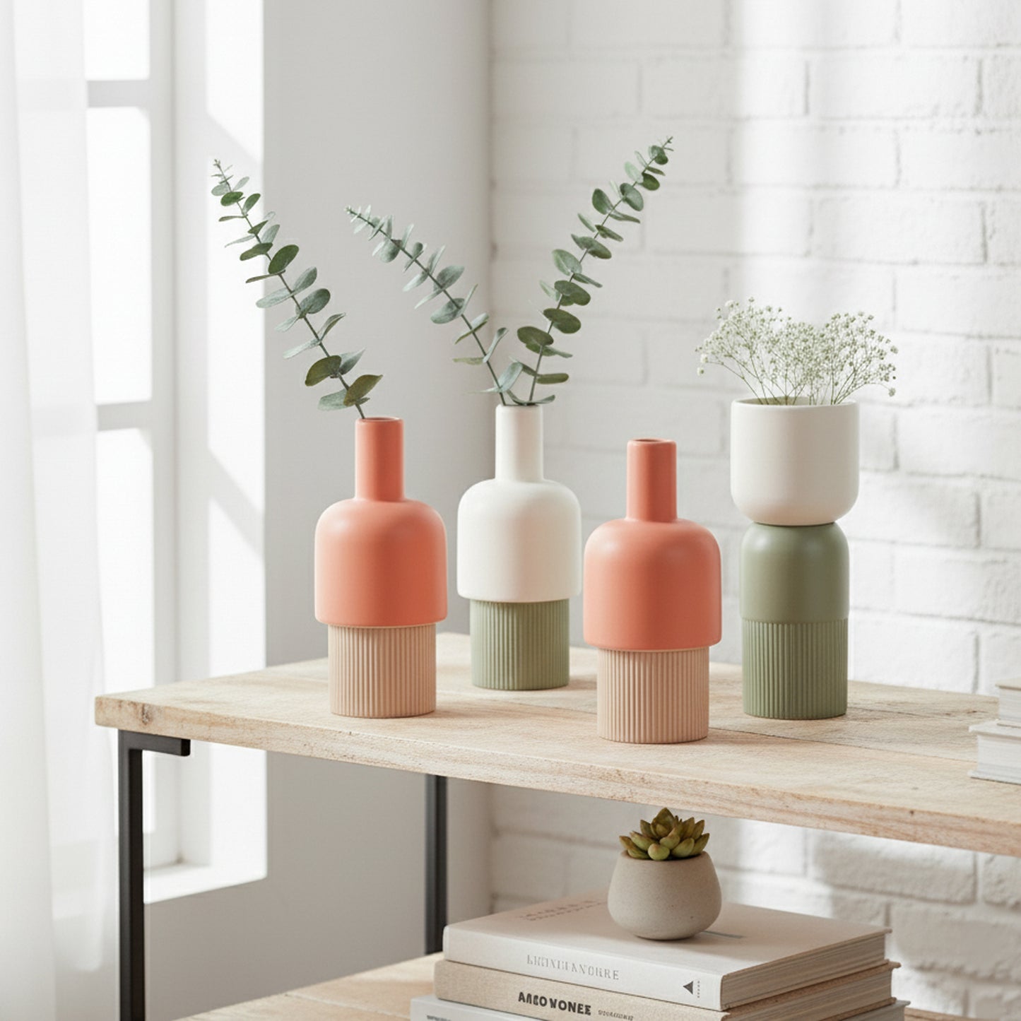 Fusion Flip Ceramic Vase Set