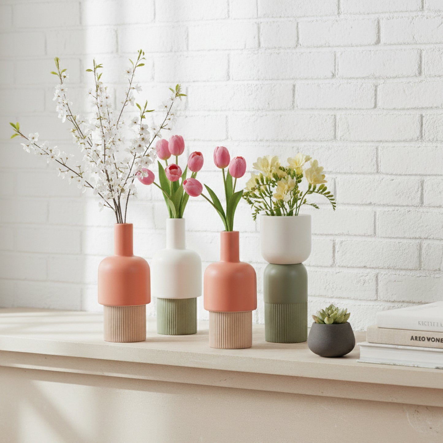 Fusion Flip Ceramic Vase Set