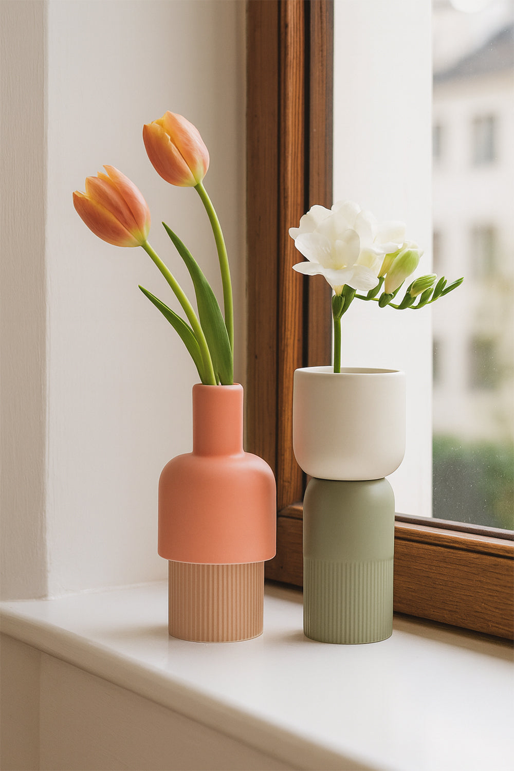 Fusion Flip Ceramic Vase Set