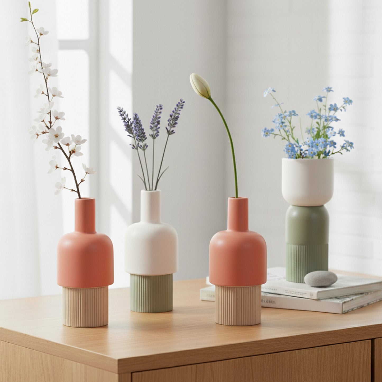 Fusion Flip Ceramic Vase Set