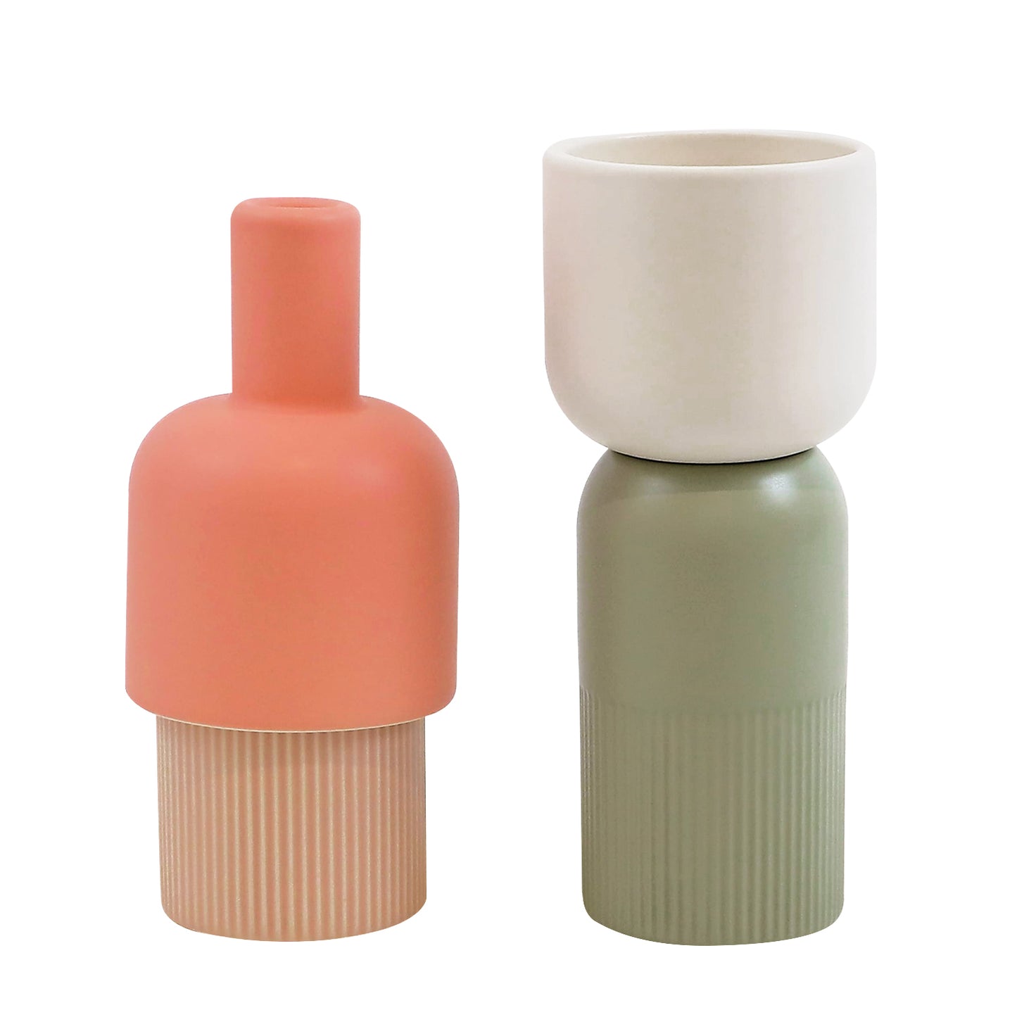 Fusion Flip Ceramic Vase Set